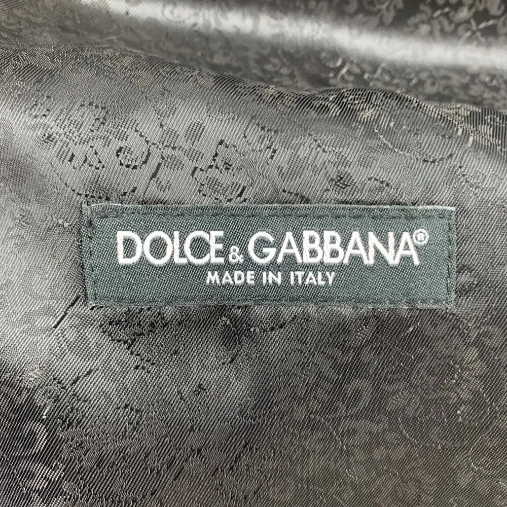 DOLCE & GABBANA Size 48 Black Wool Blend Buttoned Vest